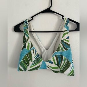 L*space bikini top- BLUE GREEN WHITE